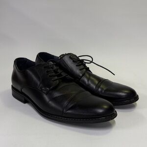 Bruno Marc Elegant Black Leather Men's Oxfords